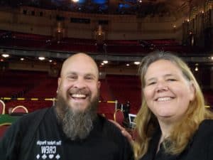 man with beard and woman smiling